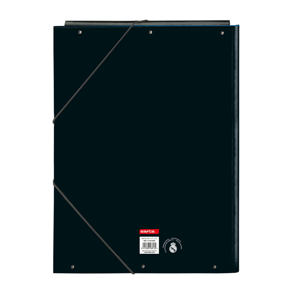 Carpeta de anillas Real Madrid C.F. Blanco Gris A4 26 x 33.5 x 2.5 cm