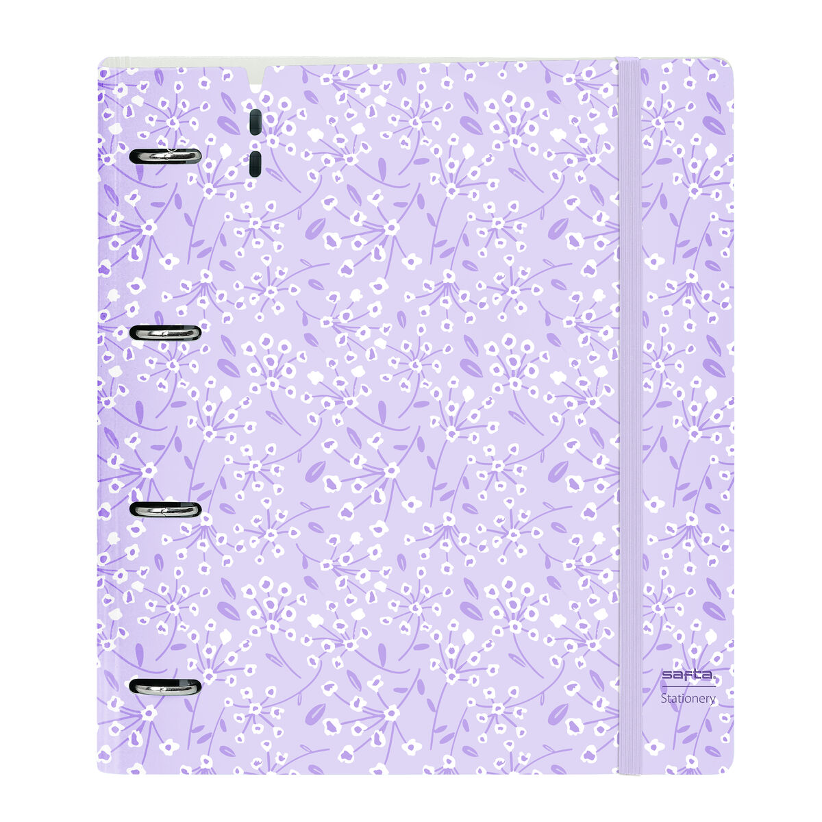 Carpeta de anillas Safta Light purple flowers Morado 27 X 32 X 4 cm