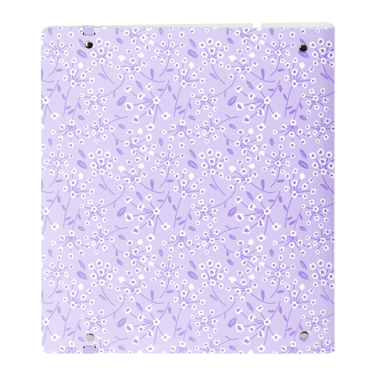 Carpeta de anillas Safta Light purple flowers Morado 27 X 32 X 4 cm