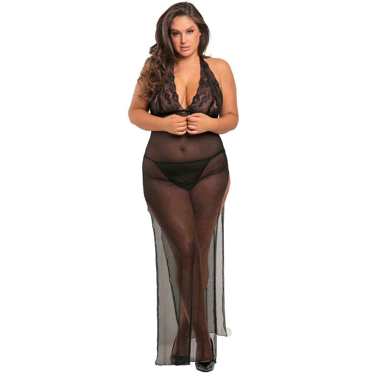 Vestido René Rofé Negro (XL/XXL)