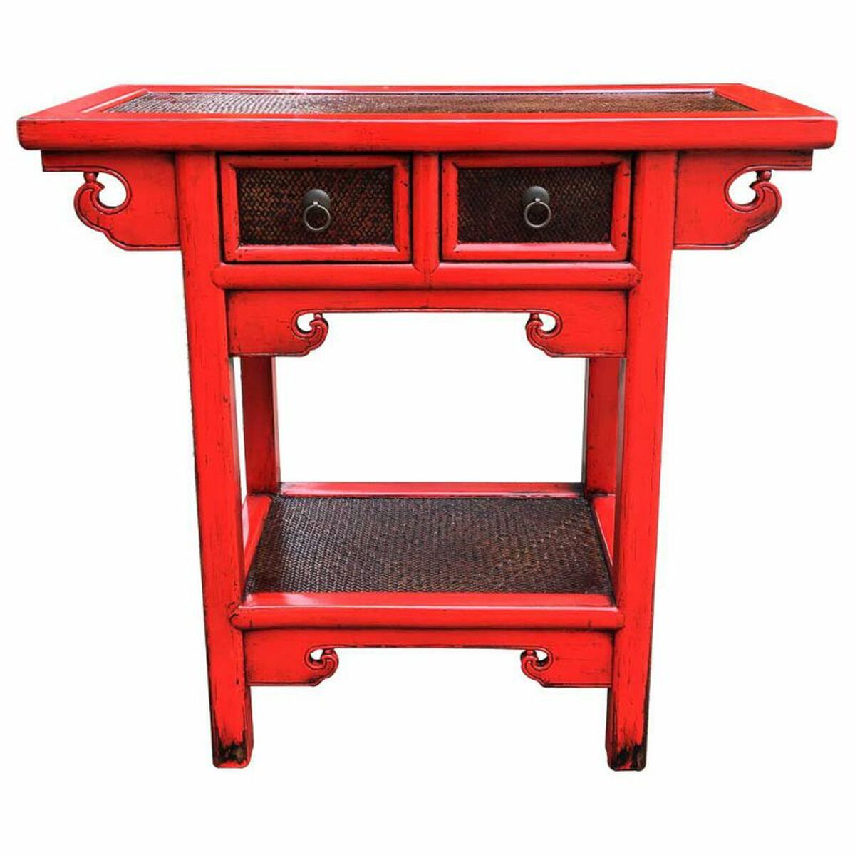 Recibidor Alexandra House Living Rojo 35 x 80 x 85 cm