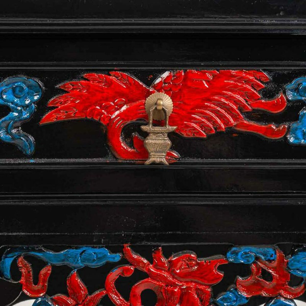 Recibidor Alexandra House Living Negro 35 x 85 x 72 cm