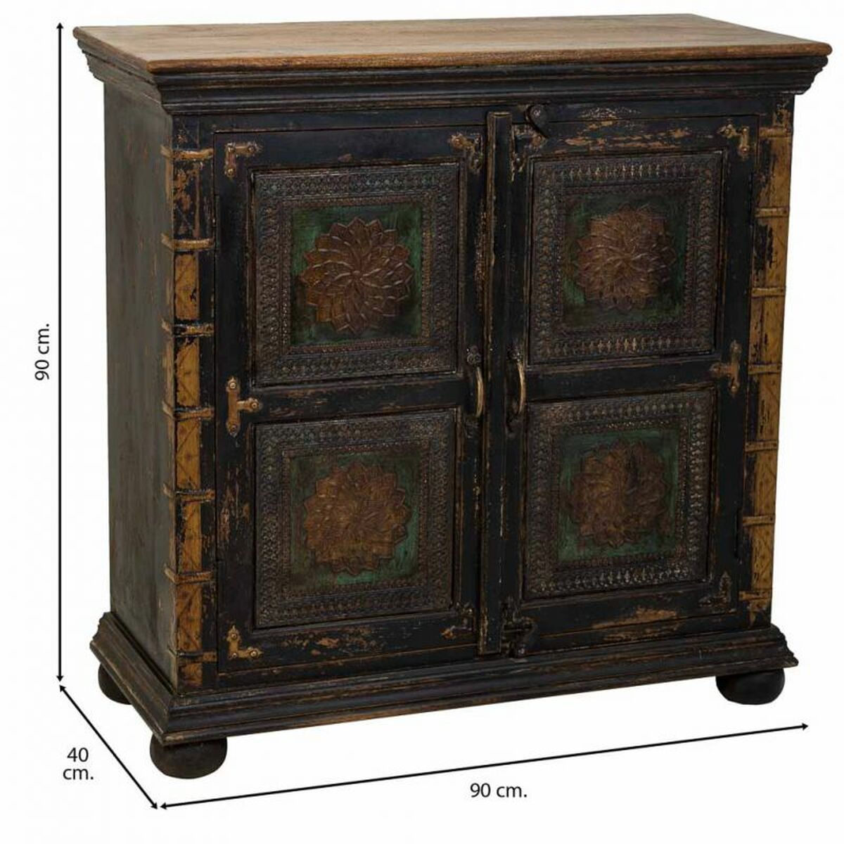 Recibidor Alexandra House Living Gris 40 x 90 x 90 cm