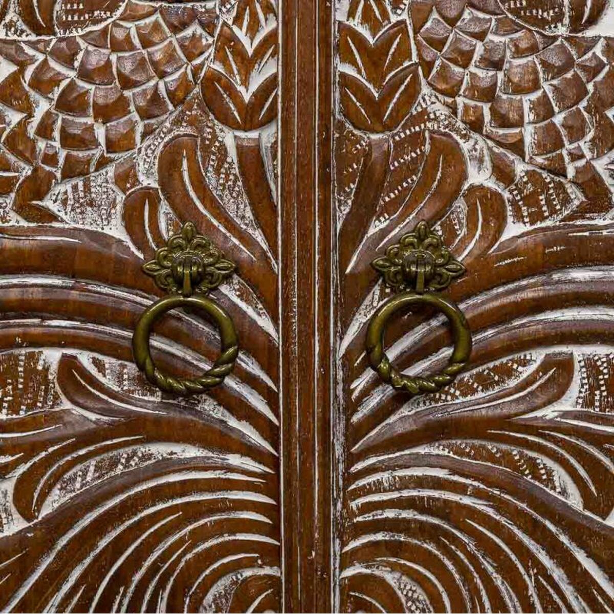 Recibidor Alexandra House Living Marrón 40 x 90 x 80 cm