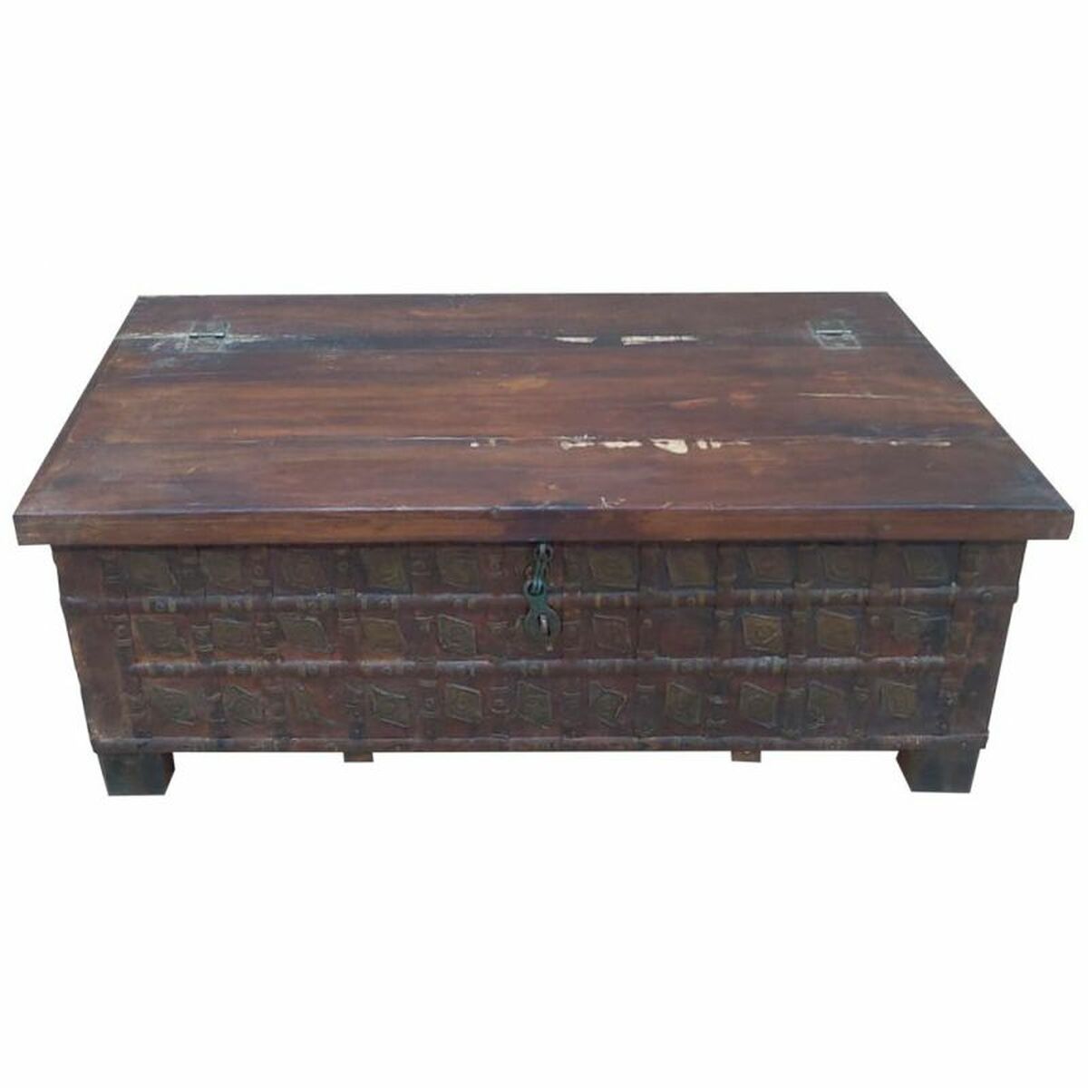 Baúl Alexandra House Living Madera Reciclada