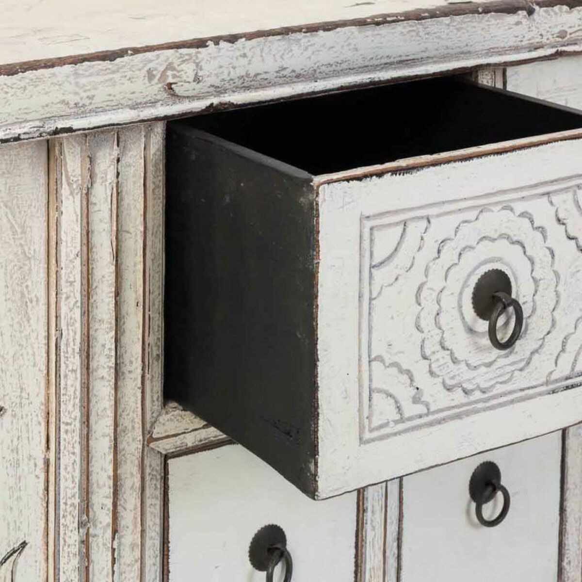 Recibidor Alexandra House Living Blanco 45 x 80 x 101 cm