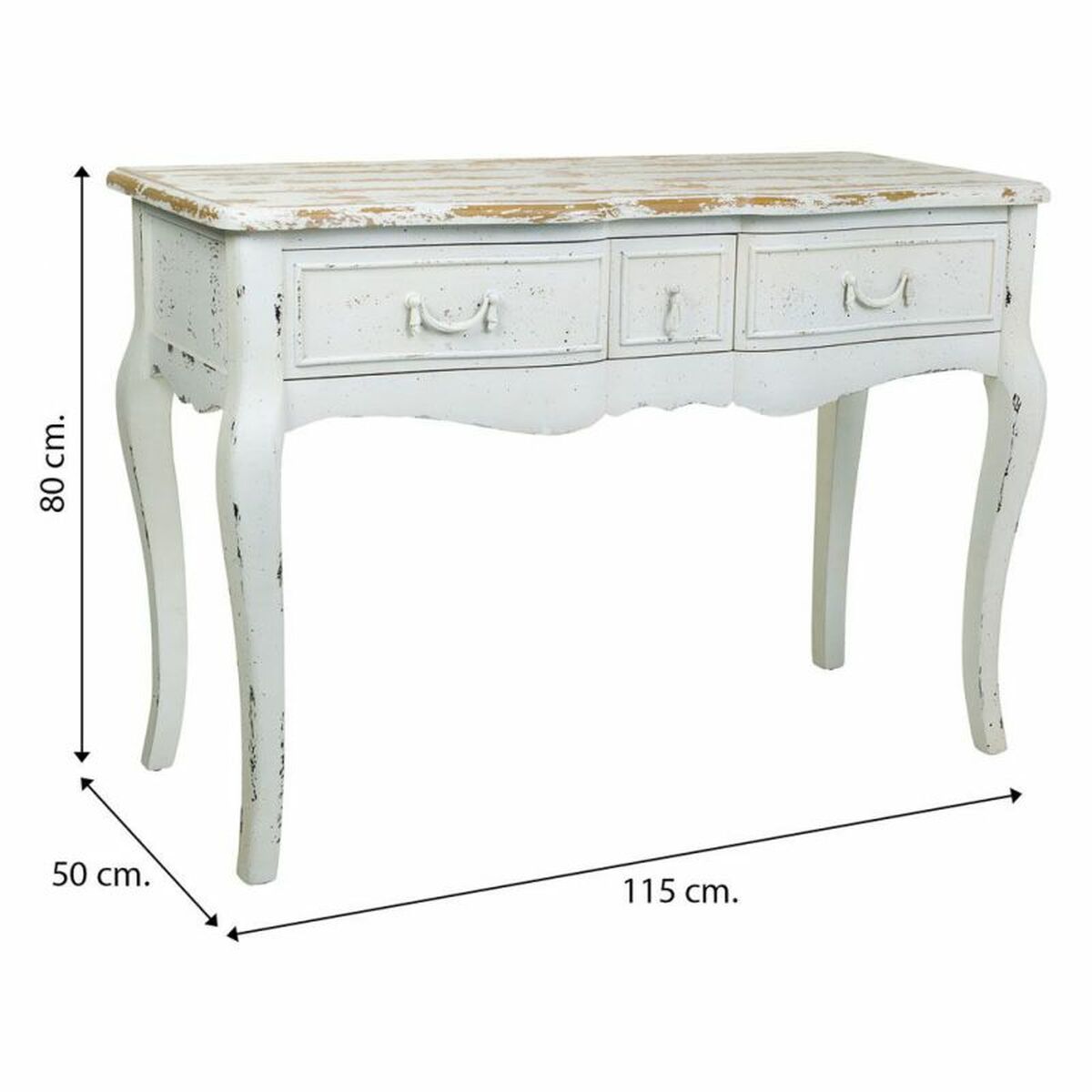 Recibidor Alexandra House Living Blanco 50 x 80 x 115 cm