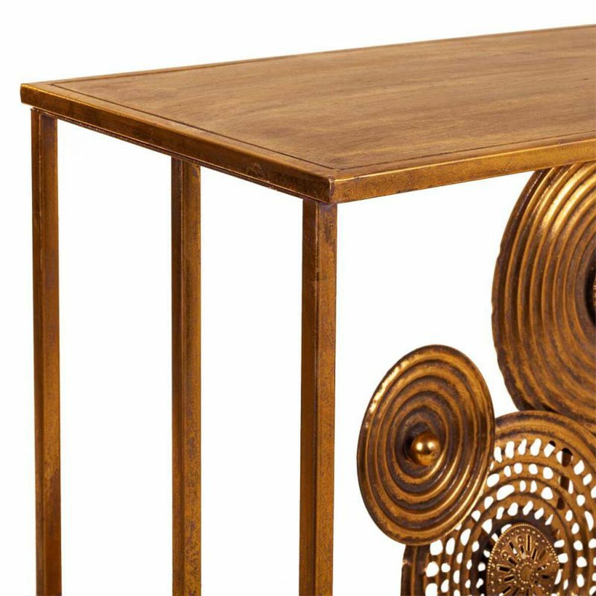 Recibidor Alexandra House Living Dorado 40 x 80 x 120 cm