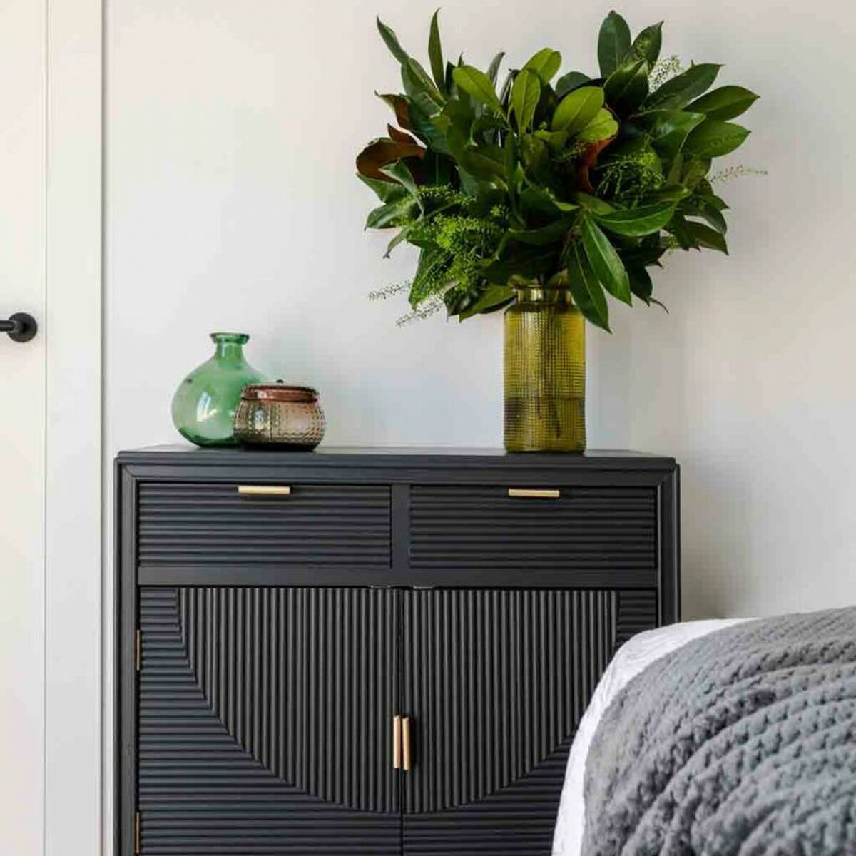 Recibidor con Cajones Alexandra House Living Gris Dorado 36 x 85 x 80 cm