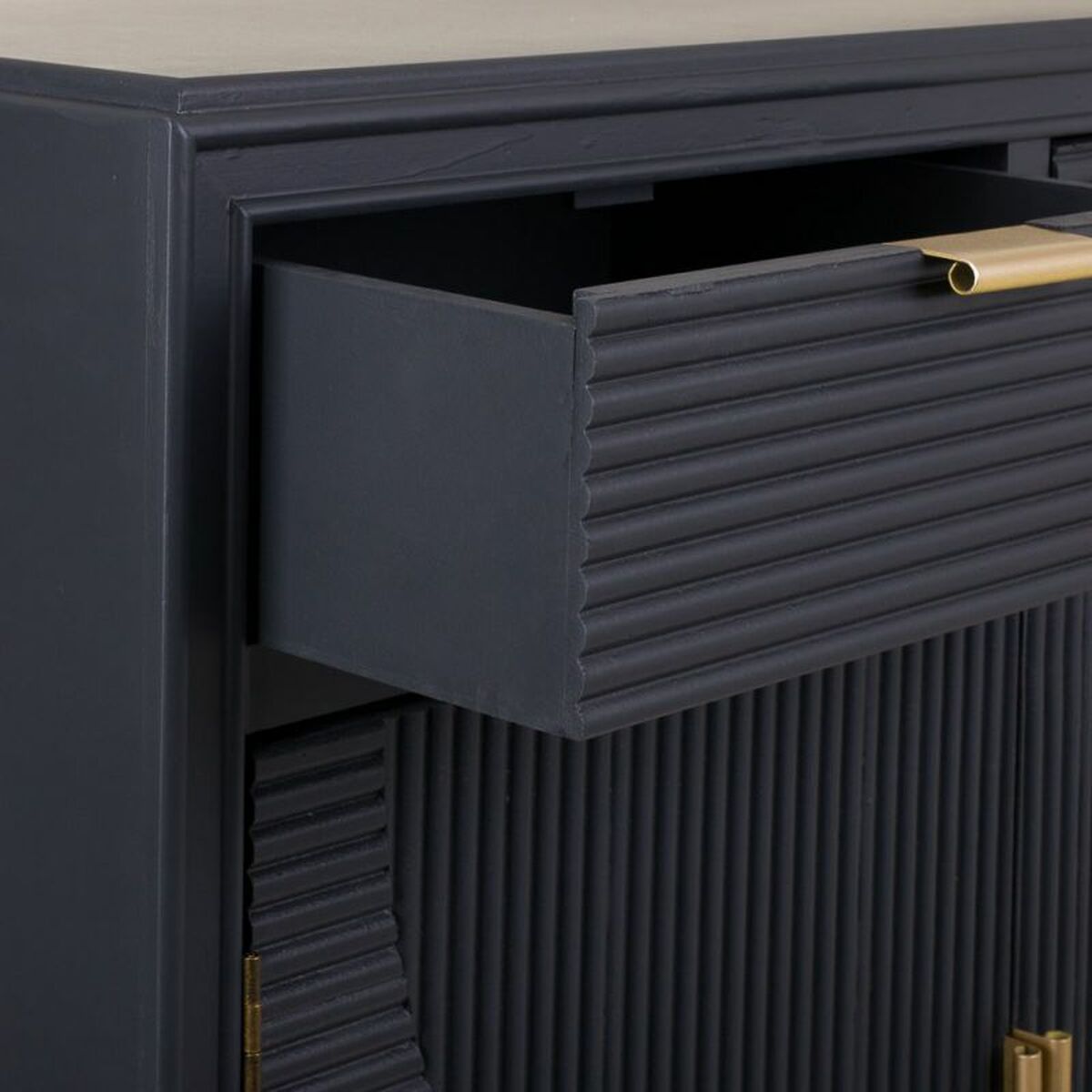 Recibidor con Cajones Alexandra House Living Gris Dorado 36 x 85 x 80 cm