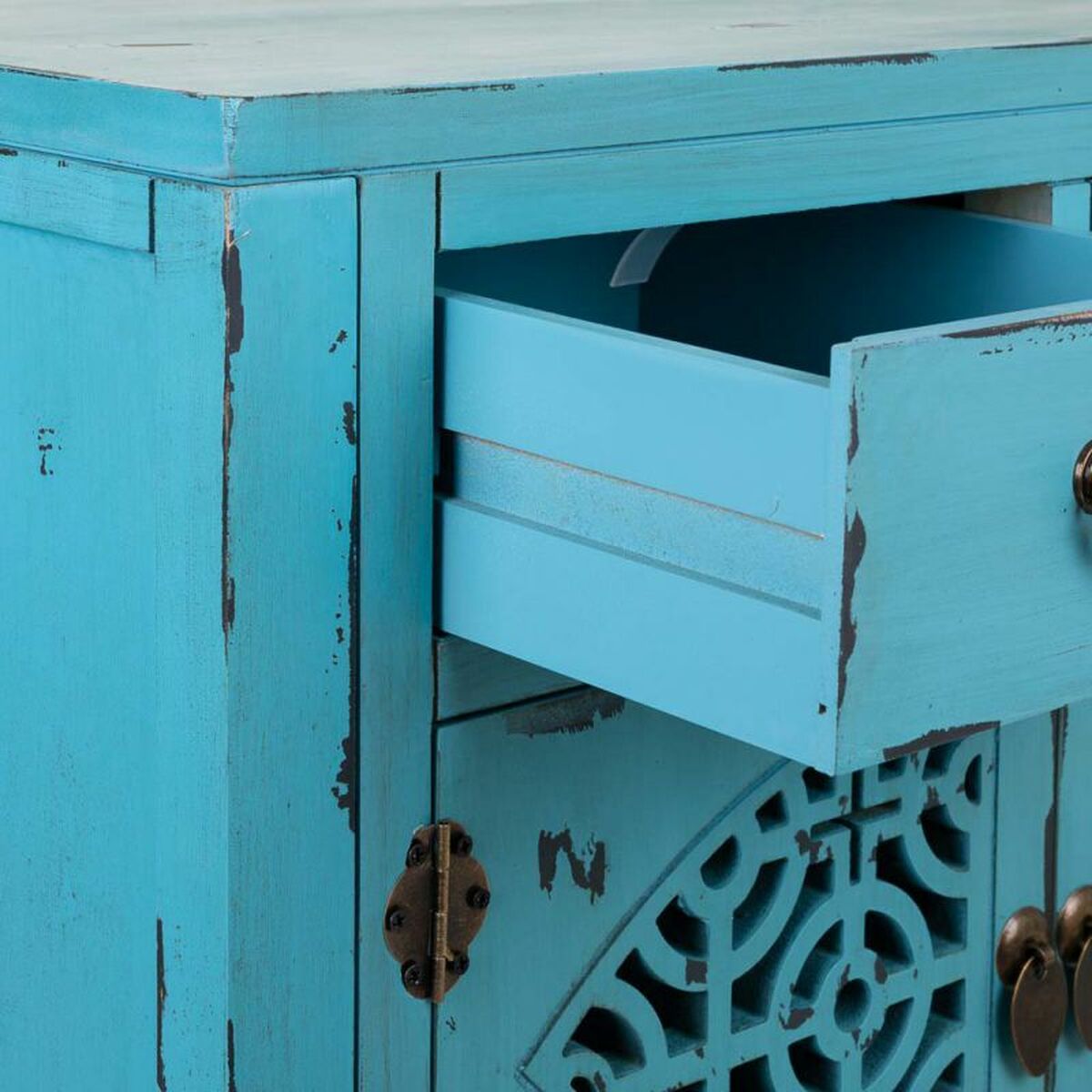 Recibidor Alexandra House Living Azul 40 x 102 x 120 cm