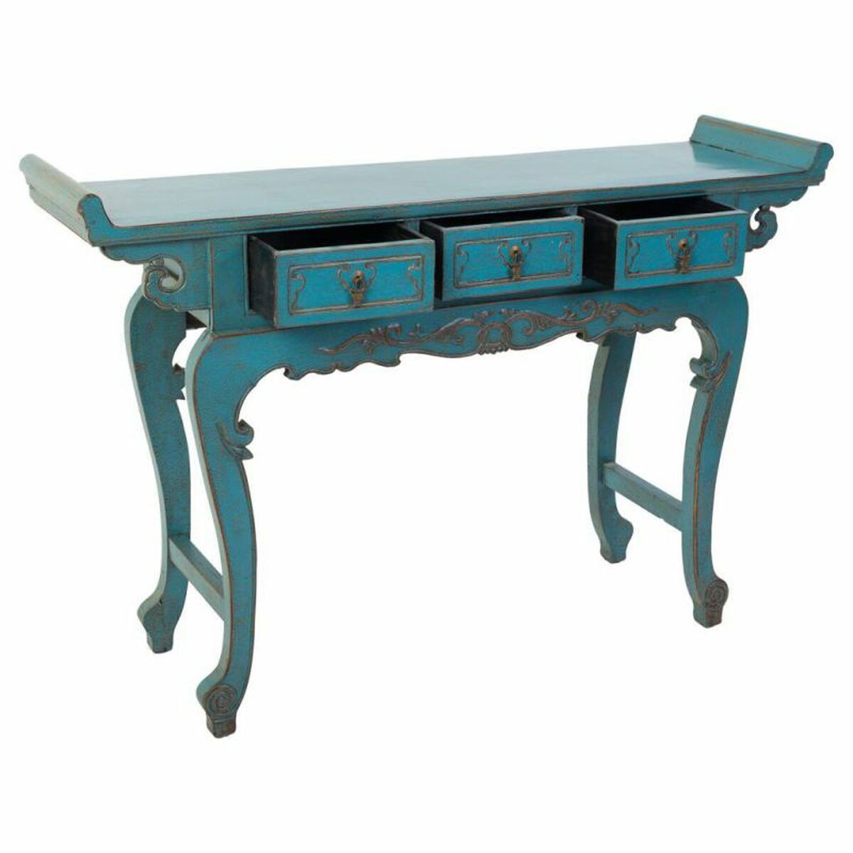 Recibidor con Cajones Alexandra House Living Azul 37 x 78 x 132 cm