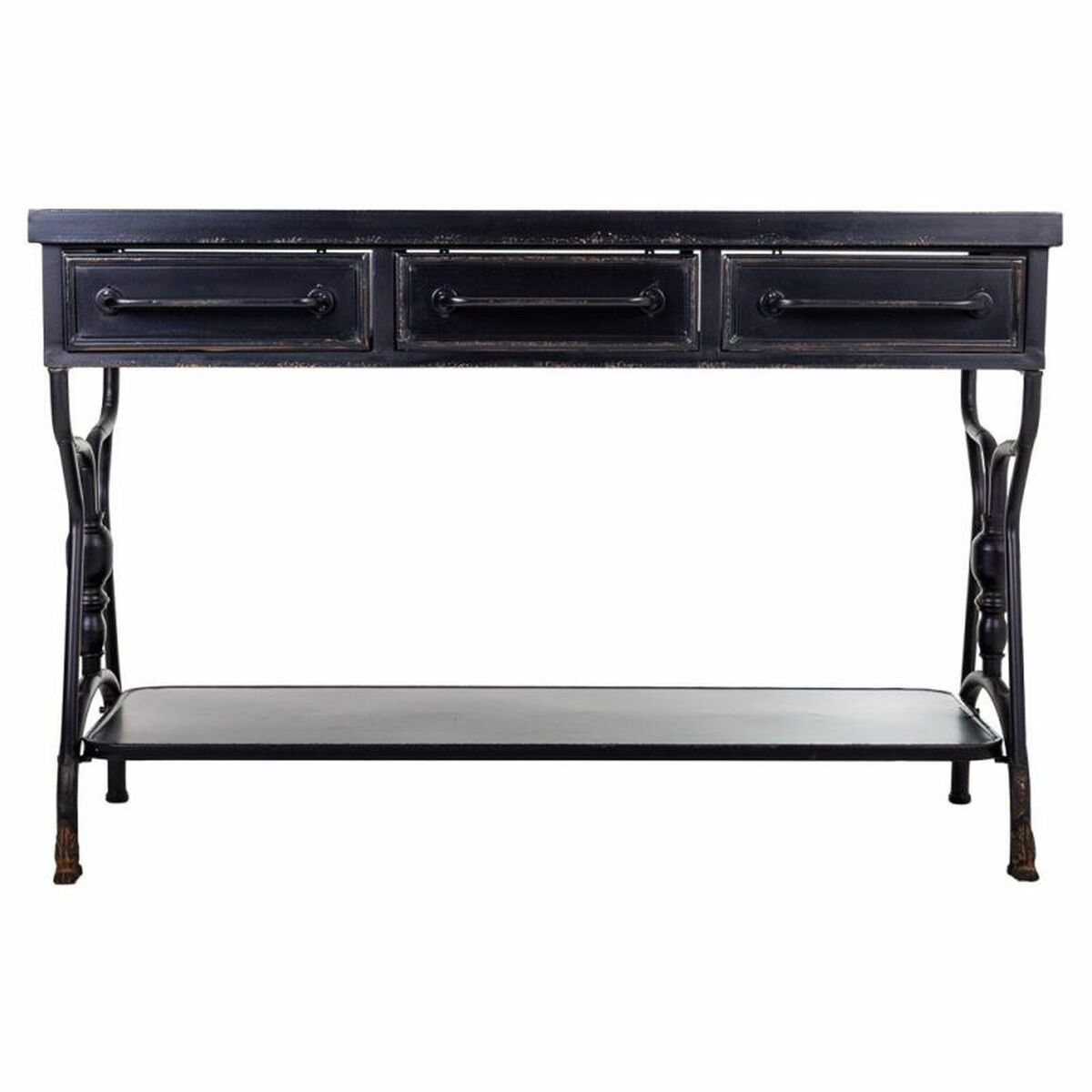 Recibidor Alexandra House Living Negro 43 x 81 x 122 cm