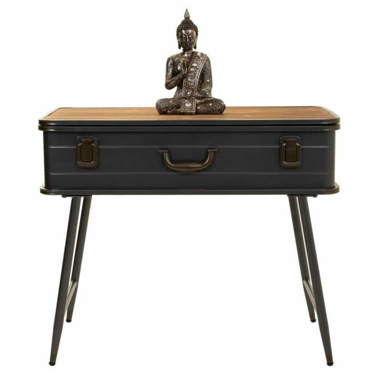 Recibidor Alexandra House Living Marrón Gris 35 x 67 x 80 cm