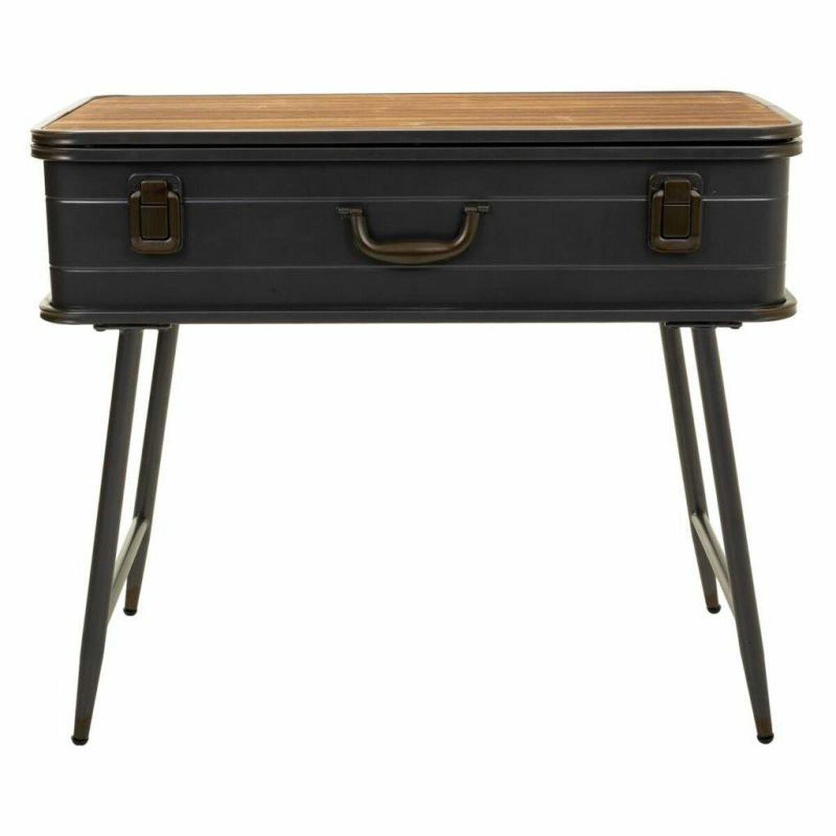 Recibidor Alexandra House Living Marrón Gris 35 x 67 x 80 cm