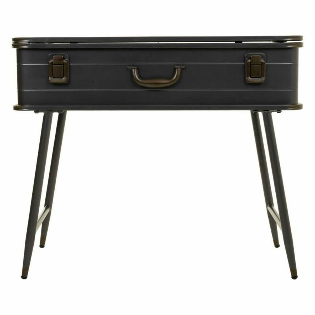 Recibidor Alexandra House Living Marrón Gris 35 x 67 x 80 cm