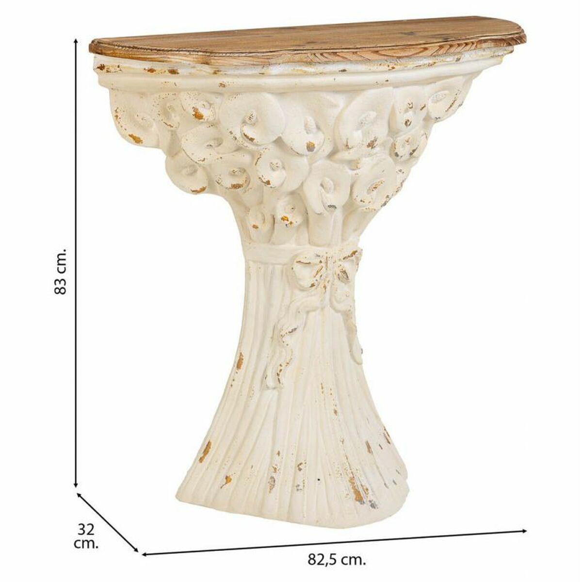 Recibidor Alexandra House Living Blanco 32 x 83 x 82 cm