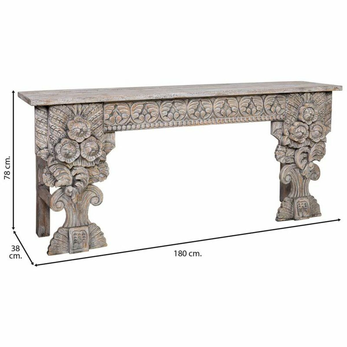 Recibidor Alexandra House Living Gris 38 x 78 x 180 cm