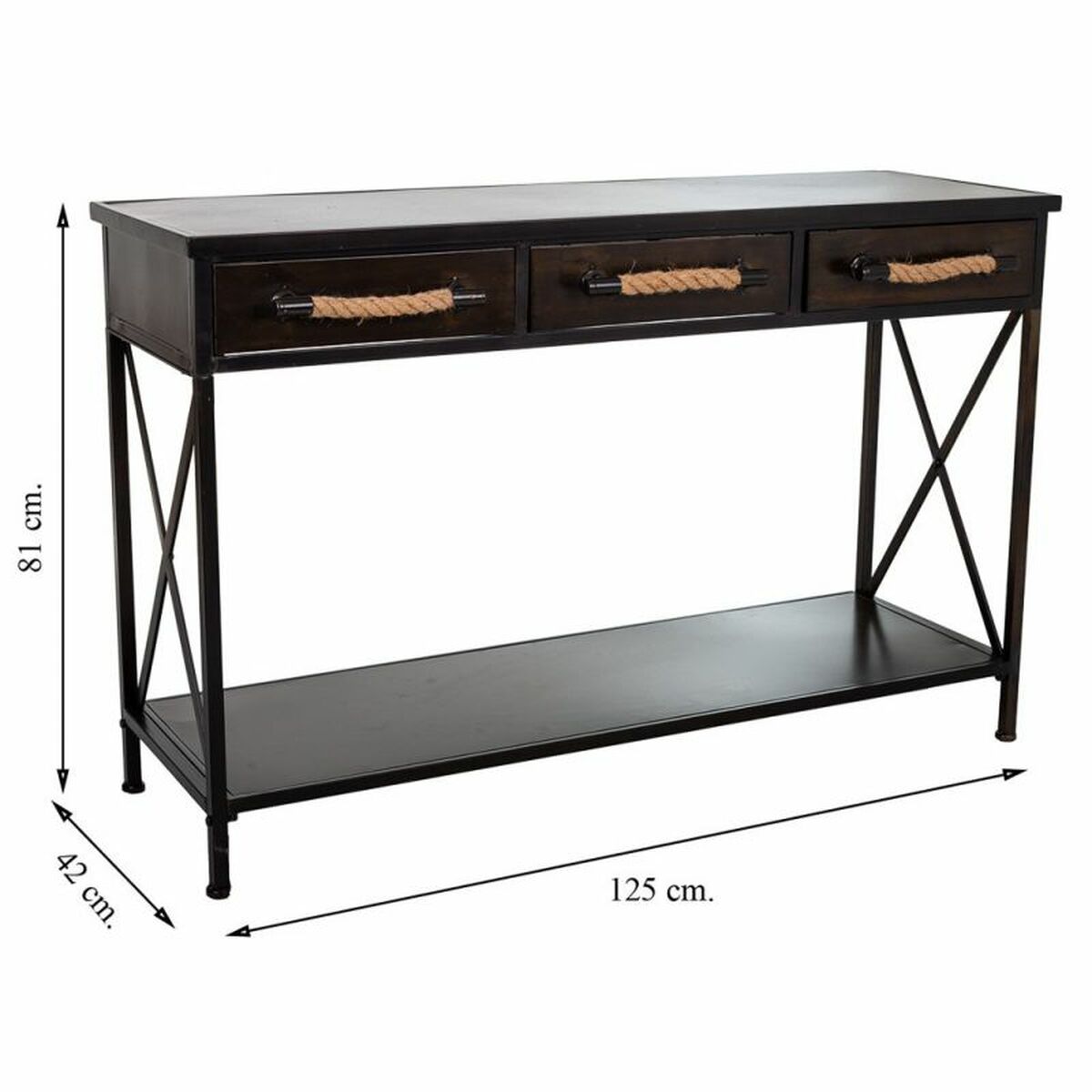 Recibidor Alexandra House Living Marrón 42 x 81 x 125 cm