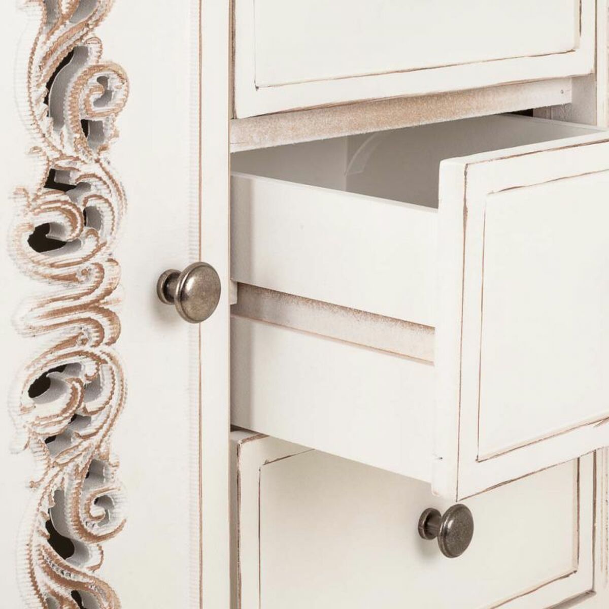 Recibidor con Cajones Alexandra House Living Blanco 36 x 80 x 70 cm