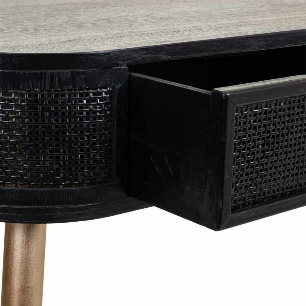 Recibidor Alexandra House Living Negro 42 x 79 x 88 cm