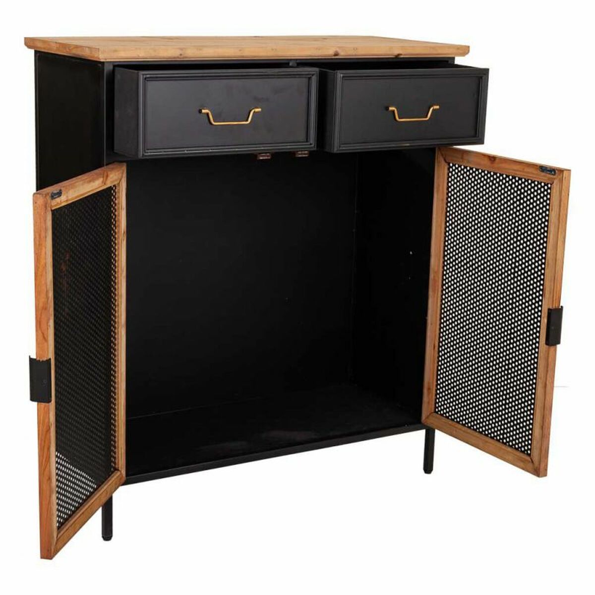 Recibidor Alexandra House Living Negro 34 x 90 x 80 cm