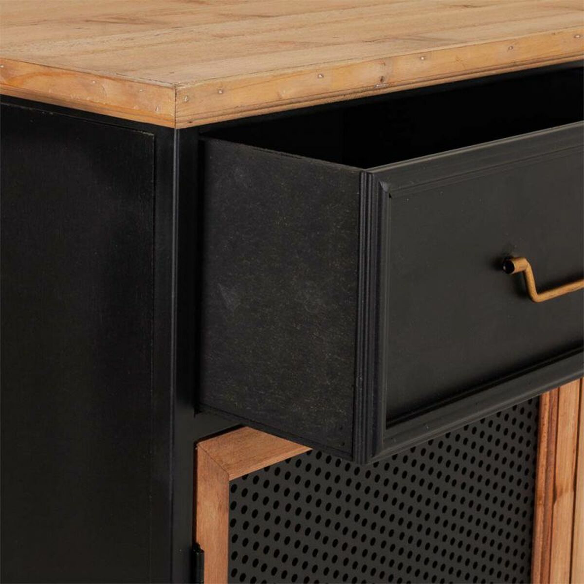 Recibidor Alexandra House Living Negro 34 x 90 x 80 cm