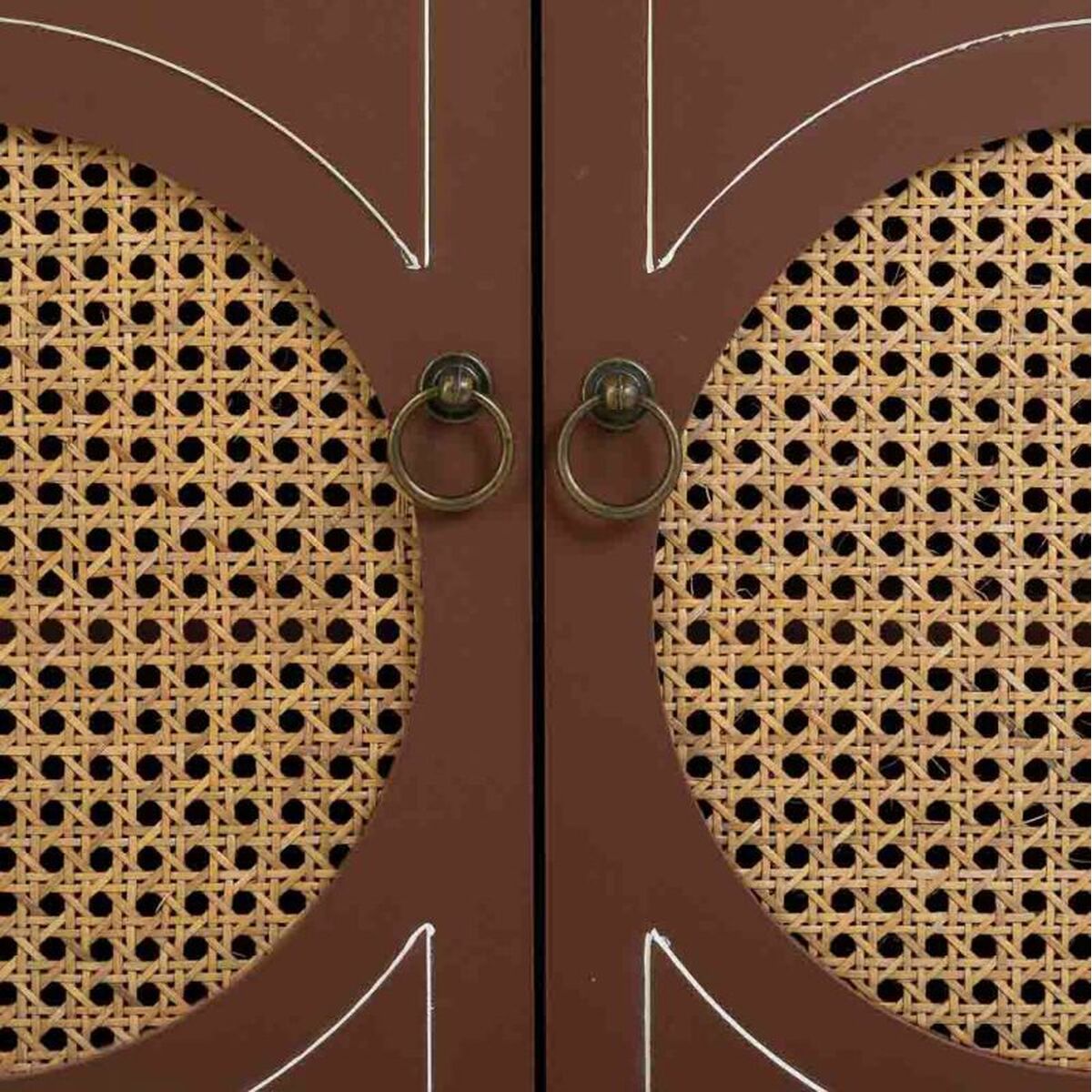 Recibidor Alexandra House Living Marrón Natural 38 x 90 x 80 cm