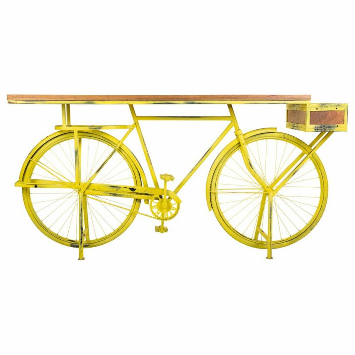Recibidor Alexandra House Living Bike Amarillo 46 x 93 x 187 cm