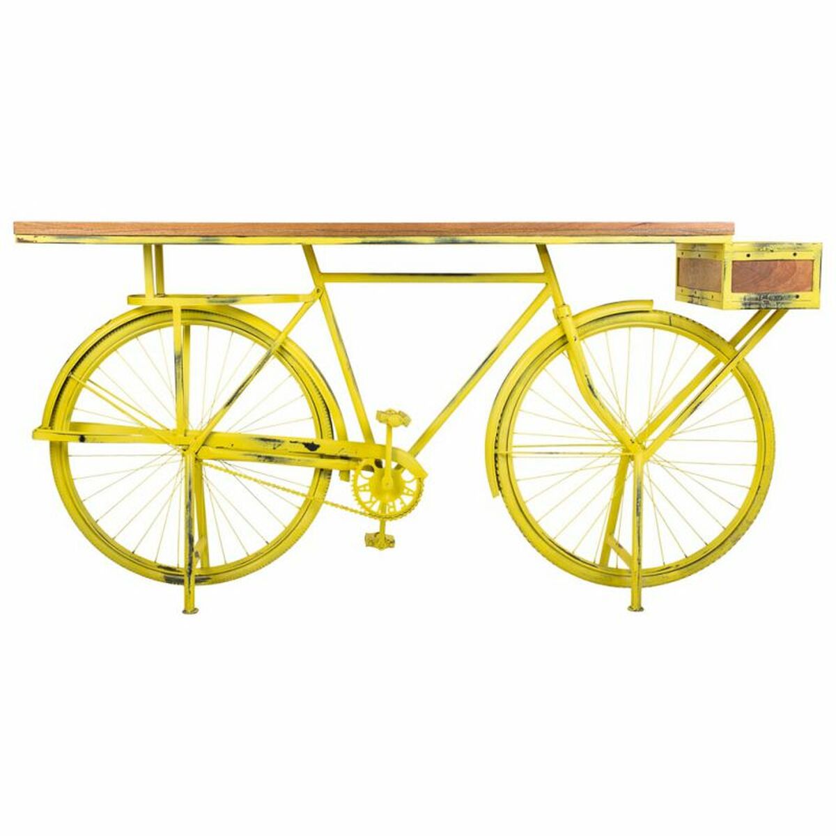 Recibidor Alexandra House Living Bike Amarillo 46 x 93 x 187 cm