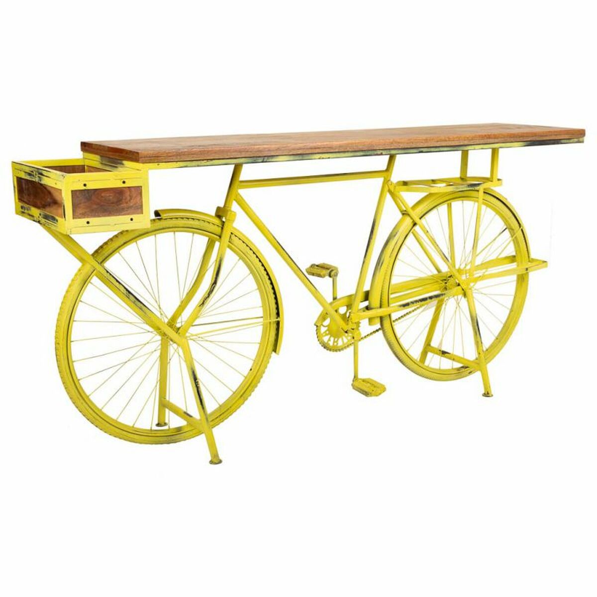 Recibidor Alexandra House Living Bike Amarillo 46 x 93 x 187 cm