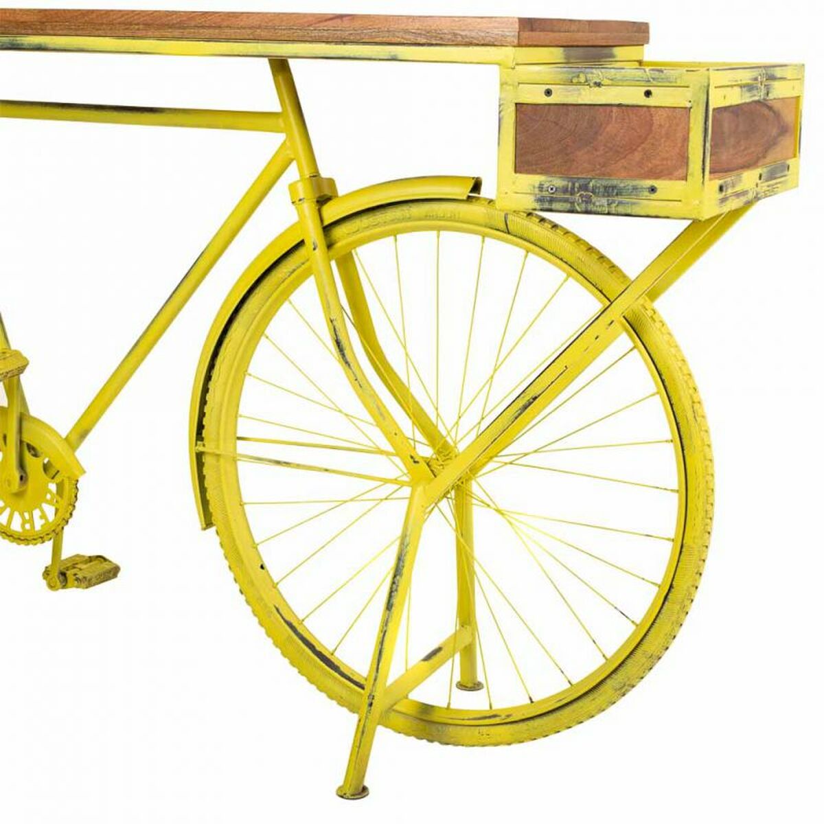 Recibidor Alexandra House Living Bike Amarillo 46 x 93 x 187 cm