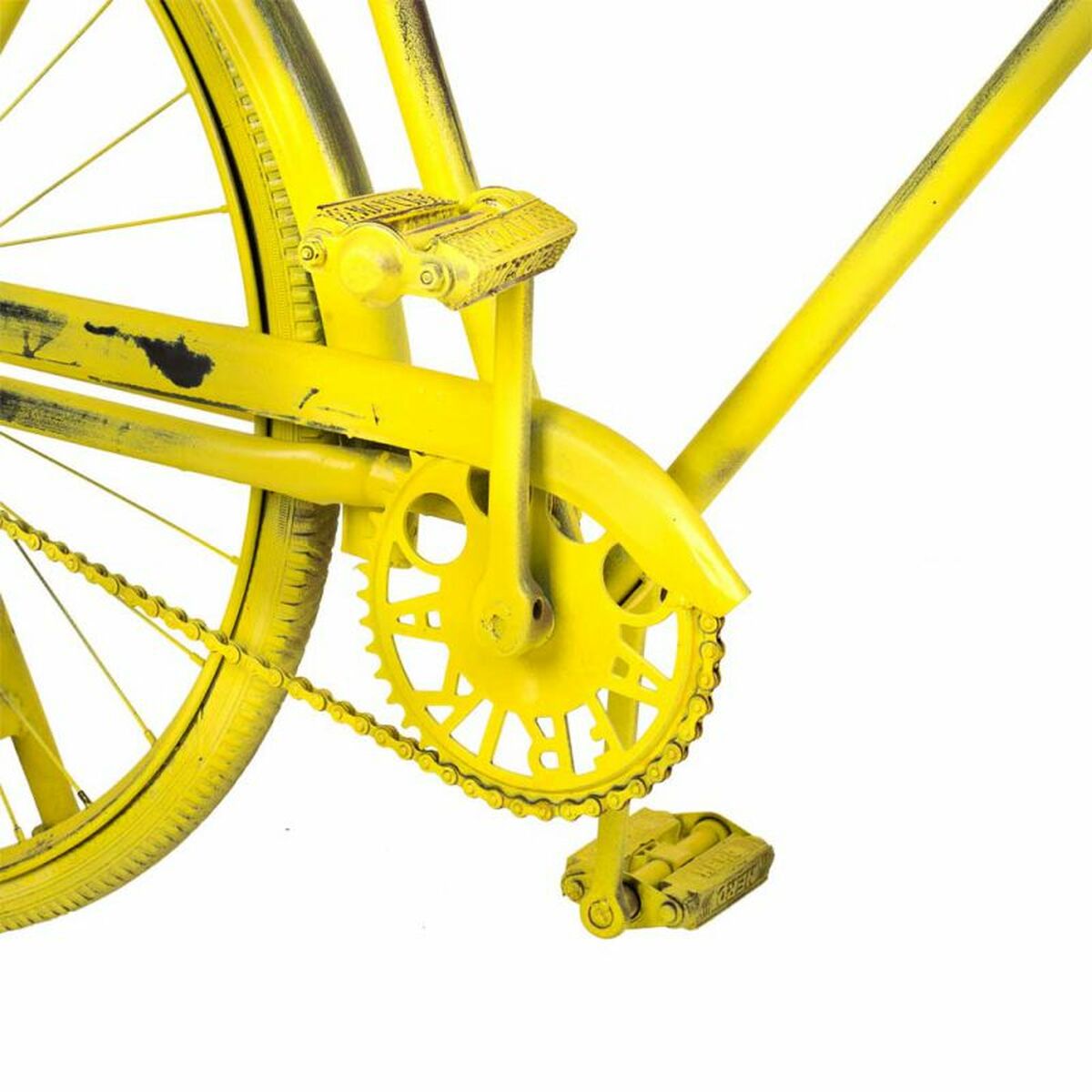 Recibidor Alexandra House Living Bike Amarillo 46 x 93 x 187 cm