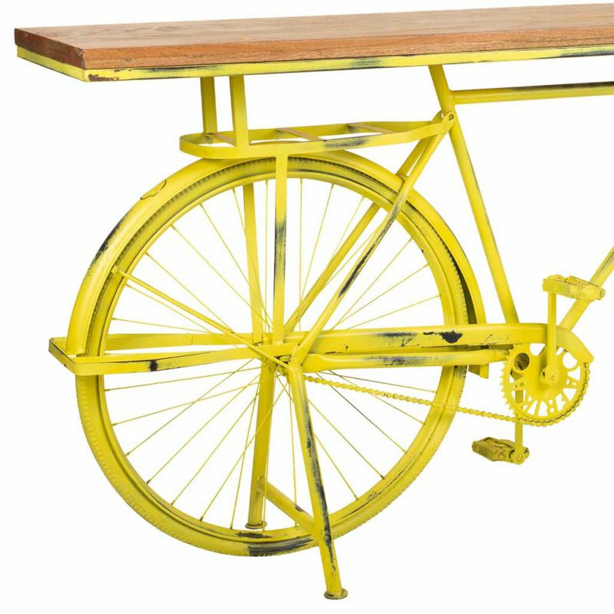 Recibidor Alexandra House Living Bike Amarillo 46 x 93 x 187 cm