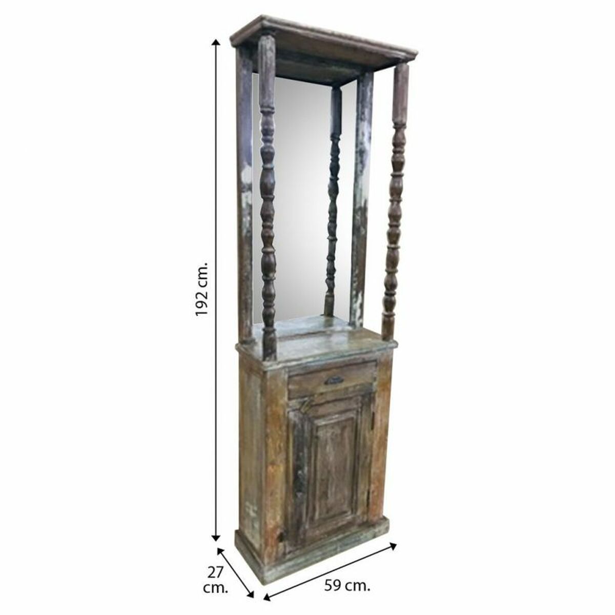 Recibidor Alexandra House Living Marrón 27 x 192 x 59 cm