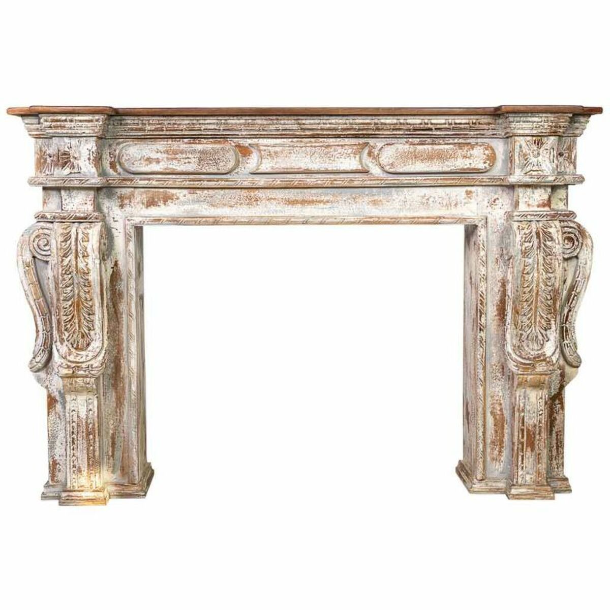 Recibidor Alexandra House Living Blanco Gris 33 x 98 x 149 cm