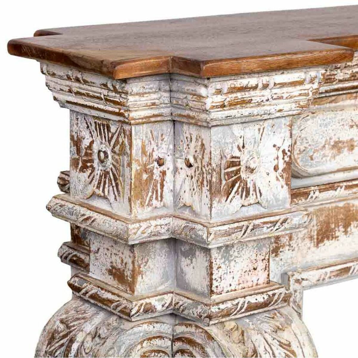 Recibidor Alexandra House Living Blanco Gris 33 x 98 x 149 cm