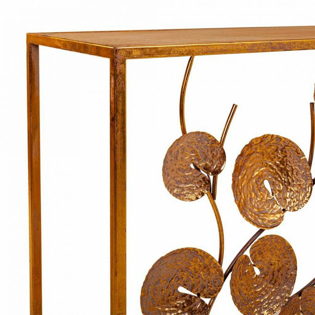 Recibidor Alexandra House Living Dorado 35 x 70 x 100 cm