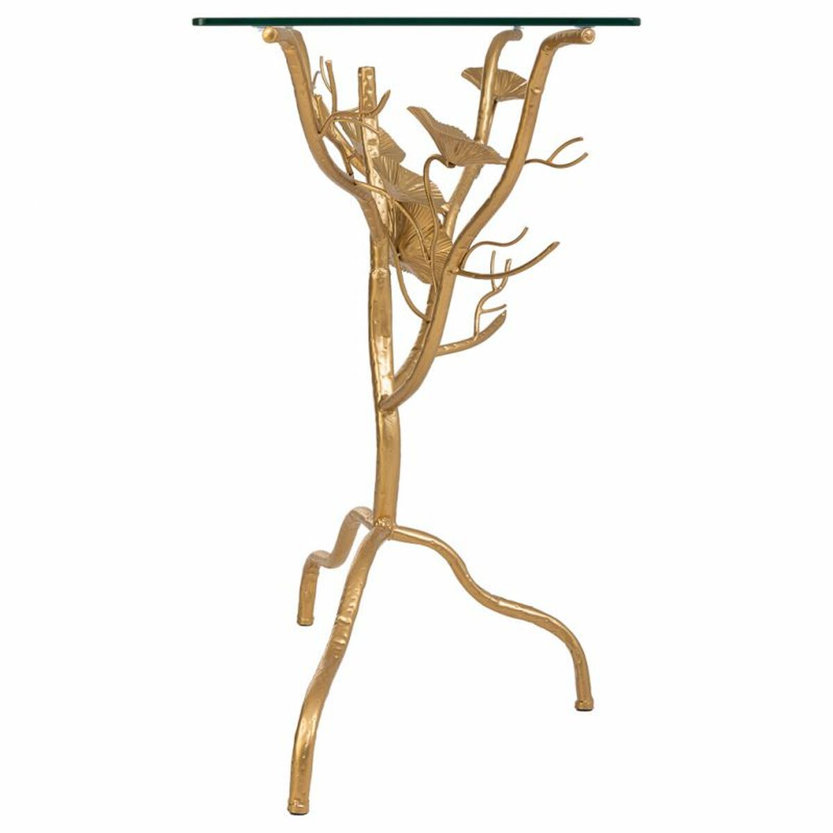 Recibidor Alexandra House Living Dorado 40 x 80 x 110 cm