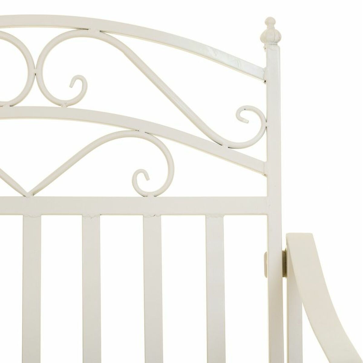 Silla mecedora Alexandra House Living Blanco Hierro 24 x 45 x 24 cm