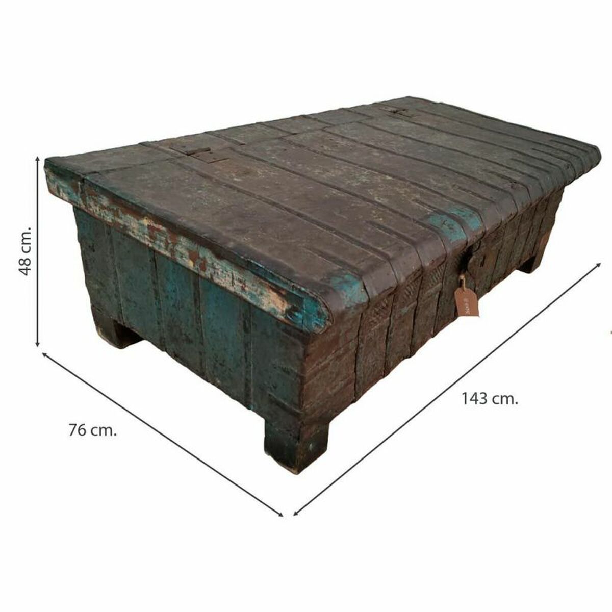 Mesa de Centro Alexandra House Living Marrón 62 x 38 x 115 cm