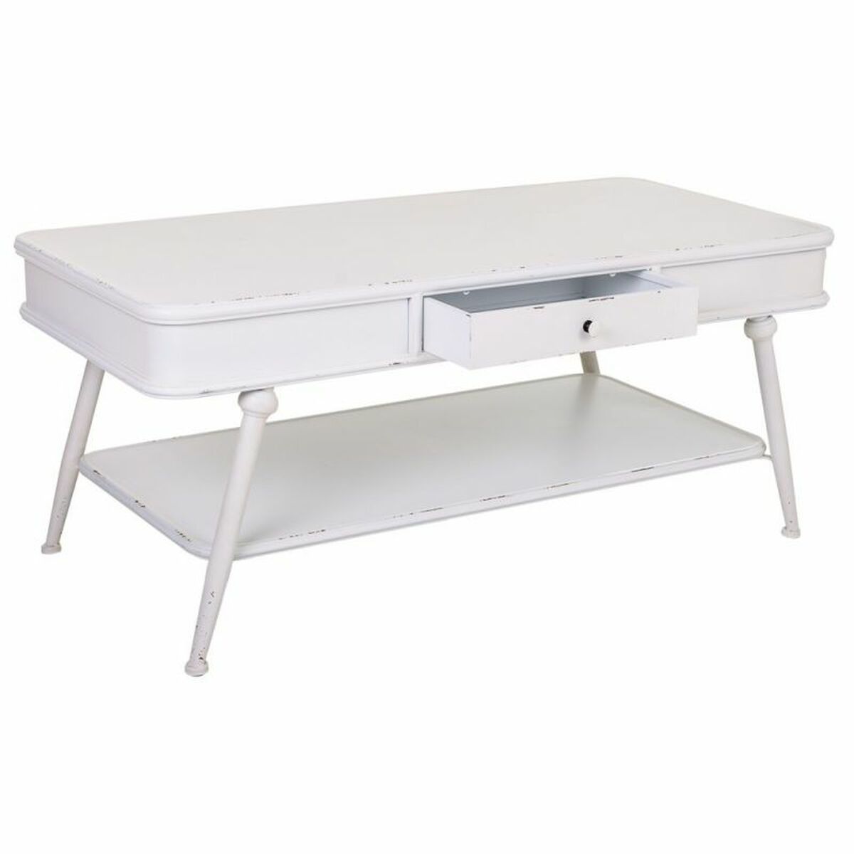 Mesa de Centro Alexandra House Living Blanco Hierro 60 x 53 x 120 cm