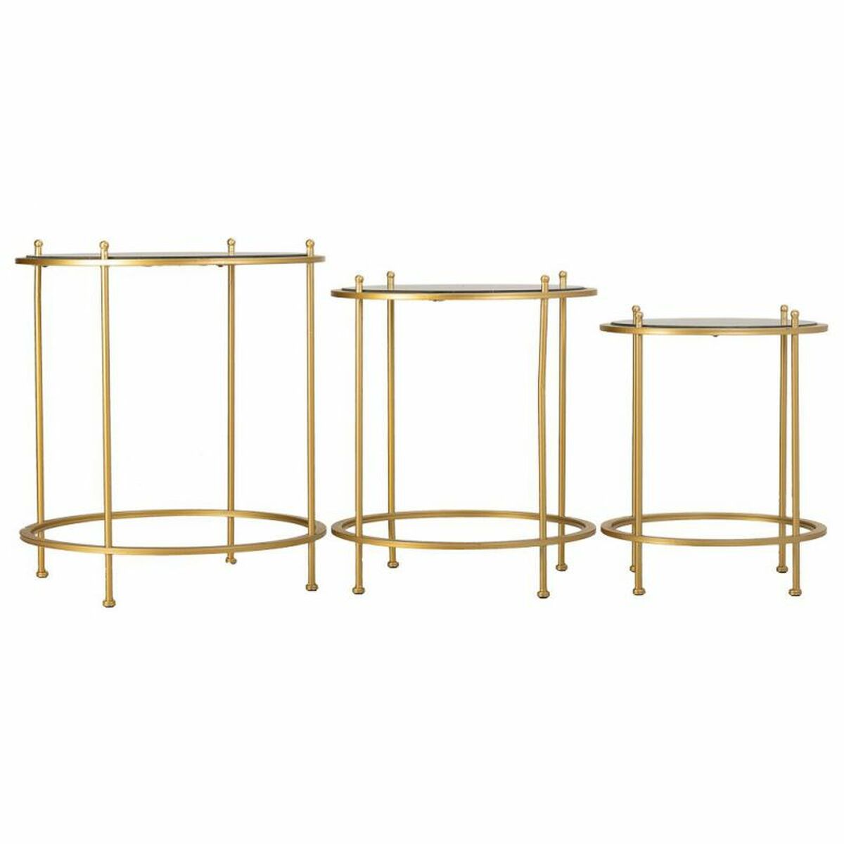 Juego de 3 mesas Alexandra House Living Oro 53 x 60 x 53 cm