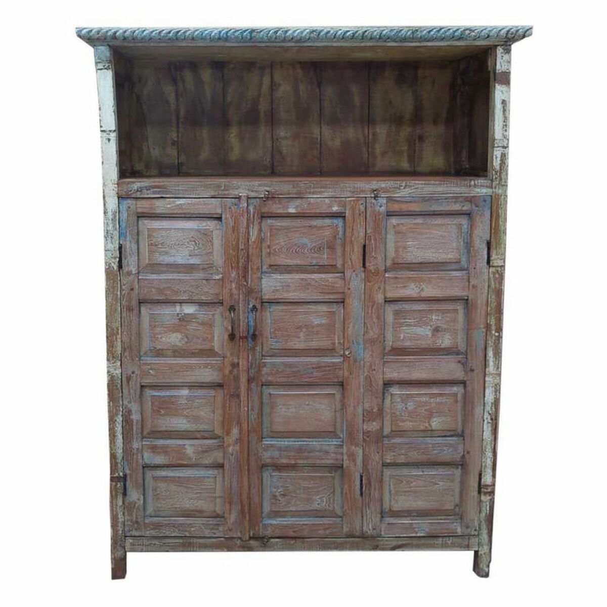 Estantería Alexandra House Living Marrón Madera Reciclada 40 x 186 x 137 cm