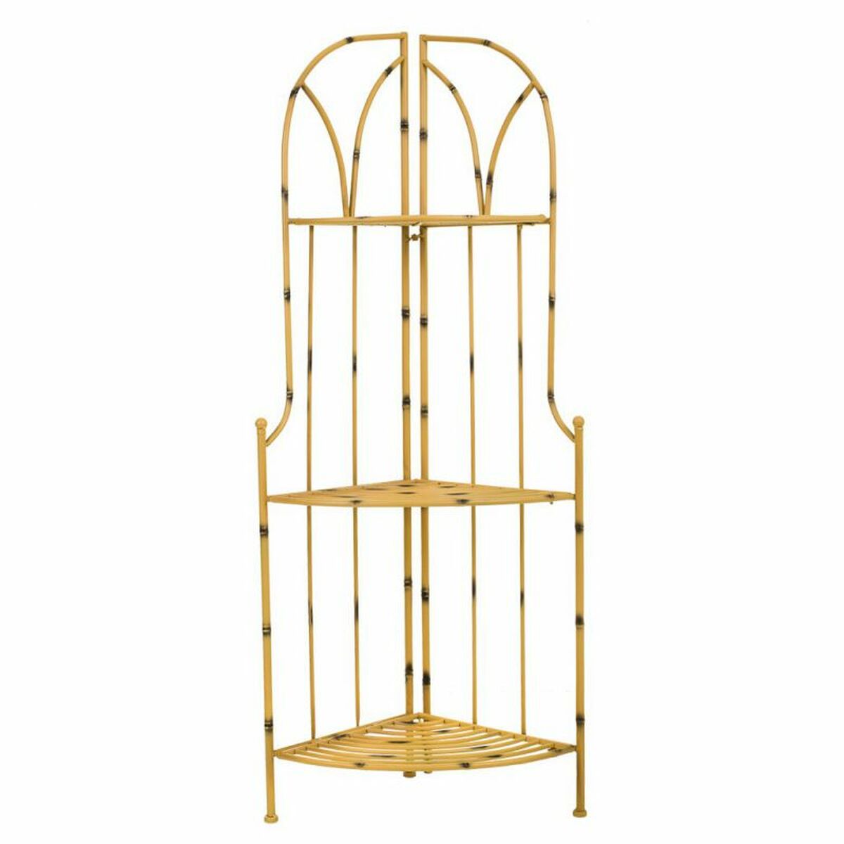 Estantería de Esquina Alexandra House Living Amarillo Forja 35 x 120 x 48 cm