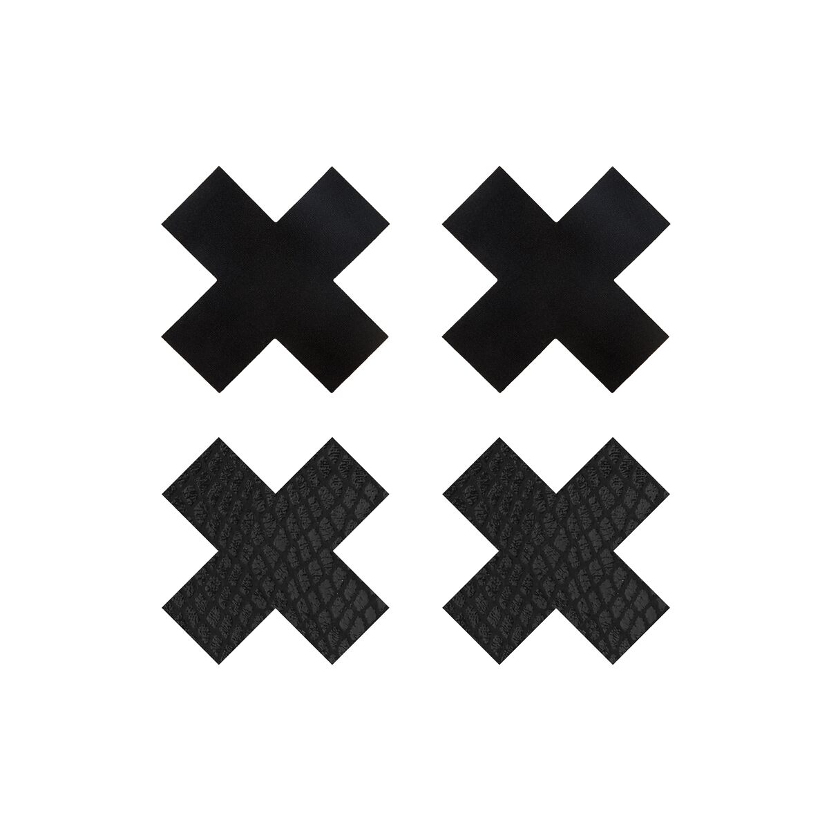 Pezoneras Peekaboo X Negro Talla única