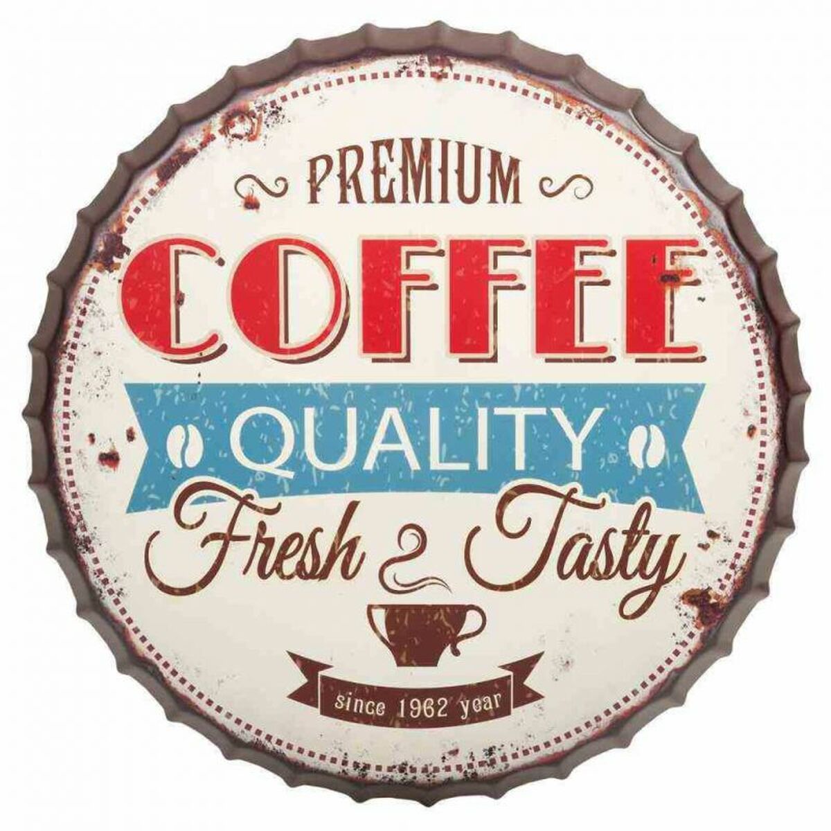 Mesa Alexandra House Living Blanco 60 x 71 x 60 cm