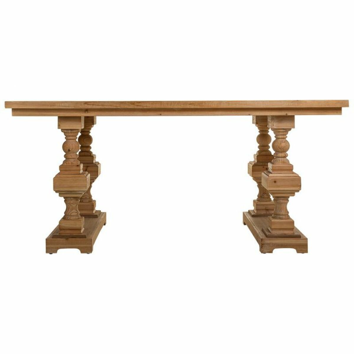 Mesa Alexandra House Living Marrón 90 x 80 x 180 cm