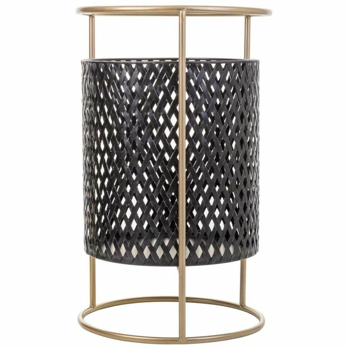 Set de Maceteros Alexandra House Living Negro Metal Hierro 27 x 74 x 27 cm 3 Piezas