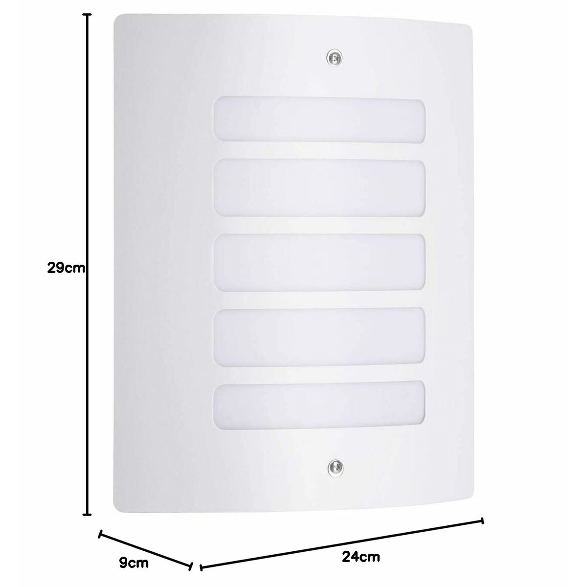 Aplique de Pared Brilliant Todd Blanco Metal Plástico 60 W E27